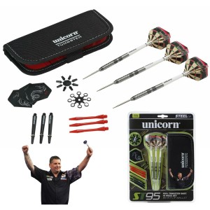 Dragon Darts x Unicorn Gary Anderson dartset - dartpijlen – dart shafts – dart flights – dartpijlen 22 gram – 90% tungsten – dart case - darts