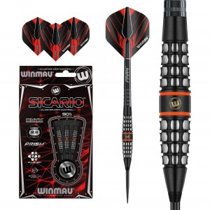 Winmau Sicario - 90% Tungsten - 23-25 gram - Winmau dartpijlen