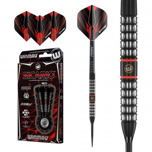 Winmau Sicario straight barrel 90% 22-24 gram dartpijlen 