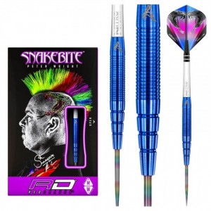 Snakebite Blue PL15 90% Tungsten Peter Wright - dartpijlen