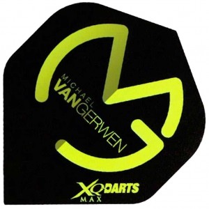 Flight Michael van Gerwen XQM Black/Green - darts flights