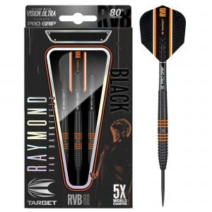 Raymond van Barneveld - RvB 80 - Black Edition - 22-24-26 gram - Target dartpijlen