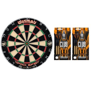 Winmau Pro SFB + 2 sets Club Brass