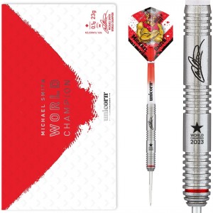 Unicorn Michael Smith WC - 90% tungsten - 21-22-23-24-25 gram - dartpijlen