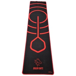 Dragon Darts Bullseye Red - dartmat - 237 x 60 cm