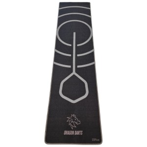 Dragon Darts Bullseye Grey - dartmat - 237 x 60 cm