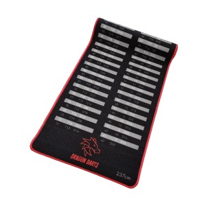 Dragon Darts Checkout Red - dartmat - 237 x 60 cm