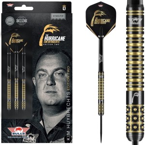 Bulls Kim Huybrechts Black E2 - 90% Tungsten - 23-24-25 gram - dartpijlen