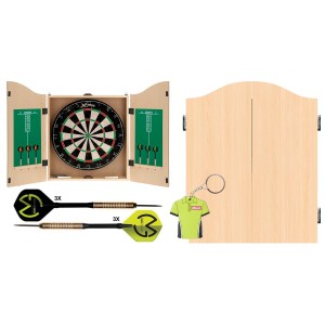 XQ Max - Michael van Gerwen - Home Darts Centre - lichthout - dart kabinet - compleet