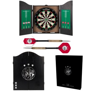 Ajax Dartkabinet - Home Darts Centre - Dartbord met 6 dartpijlen