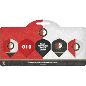 Feyenoord Dart Flights - Multipack - 5 Sets - 15 Stuks