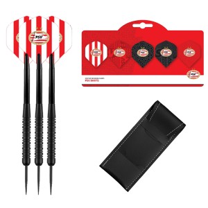 PSV Dartpijlen - Black - 23 gram - Multipack 5 Sets Dart Flights