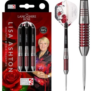 Legend Darts - Lisa Ashton - 90% - 22-24-26 Gram - dartpijlen