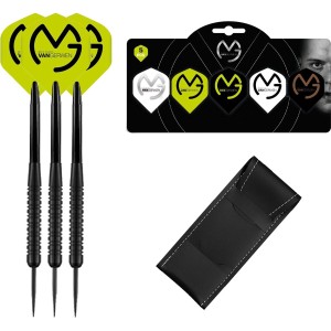 Michael van Gerwen Dartpijlen - Black - 23 gram - Multipack 5 Sets Dart Flights