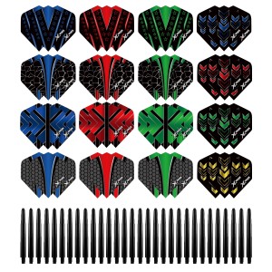 XQMax Dart Flights en Dart Shafts - Multipack - 26 Sets - 78 Stuks - Extra Stevig