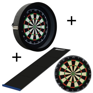 Dragon darts - Sorpresa PRO set - Zwart - dartbord - dartmat - dartbord verlichting