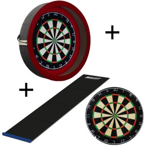 Dragon darts - Sorpresa PRO set - Rood-Zwart - dartbord - dartmat - dartbord verlichting