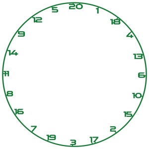 Dragon Darts Plain Dartbord - Green Edition