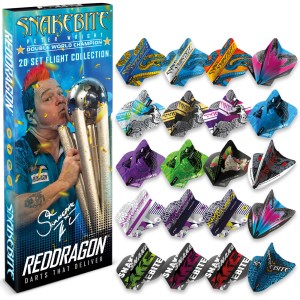Red Dragon Peter Wright Snakebite Double World Champion Flight Collection - Dart Flights
