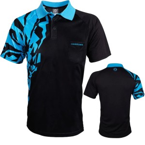 Harrows - Rapide Dartshirt - Zwart/Aqua