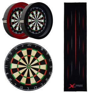 Dragon Darts - Plain dartbord + dartbord verlichting + dartmat Triple