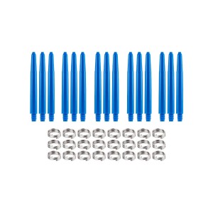 Dragon Darts Dart Shafts - Blauw - 5 Sets - Met Veerringetjes