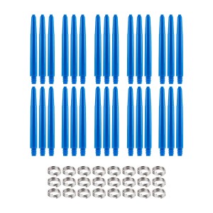 Dragon Darts Dart Shafts - Blauw - 10 Sets - Met Veerringetjes
