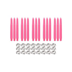 Dragon Darts Dart Shafts - Roze - 5 Sets - Met Veerringetjes