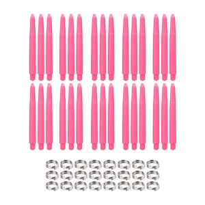 Dragon Darts Dart Shafts - Roze - 10 Sets - Met Veerringetjes