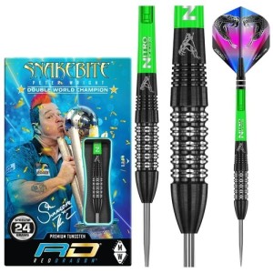 Peter Wright Snakebite - Black Strike - 90% - 24-26 gram - RedDragon dartpijlen