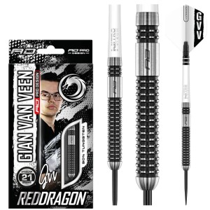 Red Dragon Gian van Veen Axis - 90% tungsten - 21-23 gram - dartpijlen