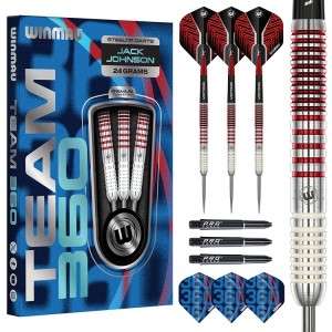 Winmau Team 360 Jack Johnson - 90% - 24 gram - Dartpijlen