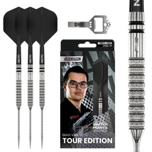 Red Dragon Gian van Veen Tour Edition Switch Point - 90% - 21 Gram - Dartpijlen