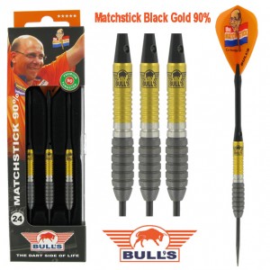 Bull's Black / Gold Titanium - Matchstick 22-24 g