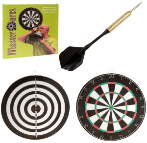 Masterdart flocked dartbord incl. 6 dartpijlen nu € 19,95