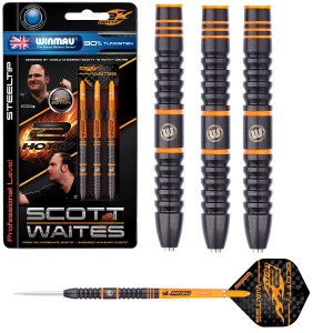 Scott Waites Black Onyx 90% Tungsten dartpijlen