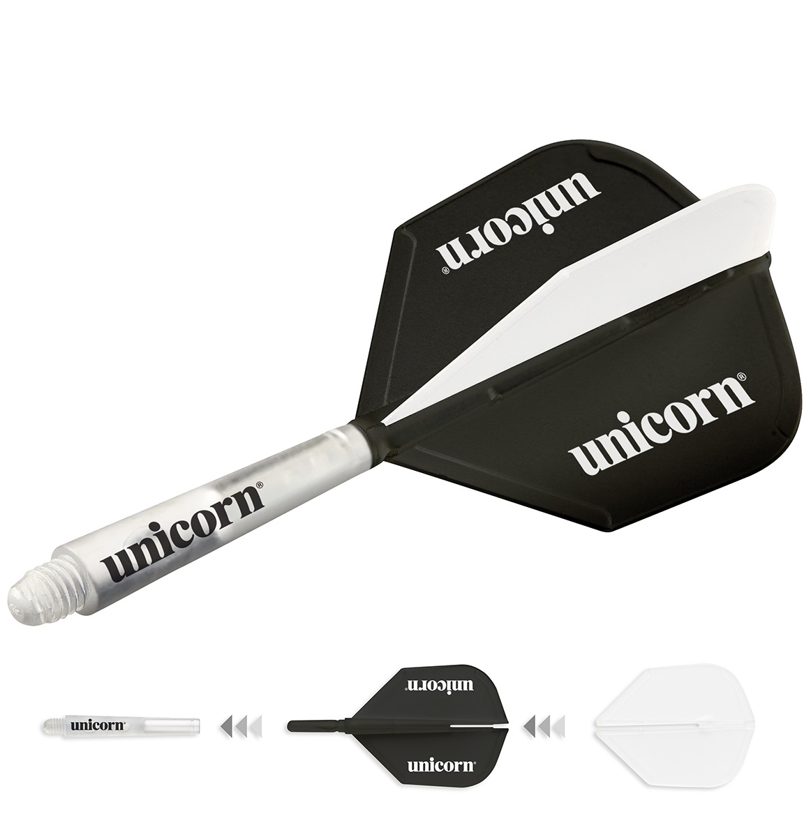 Unicorn X Flight Shaft + Flight systeem darts flights