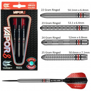 PRE ORDER Target Vapor 8 80% Tungsten Dartpijlen