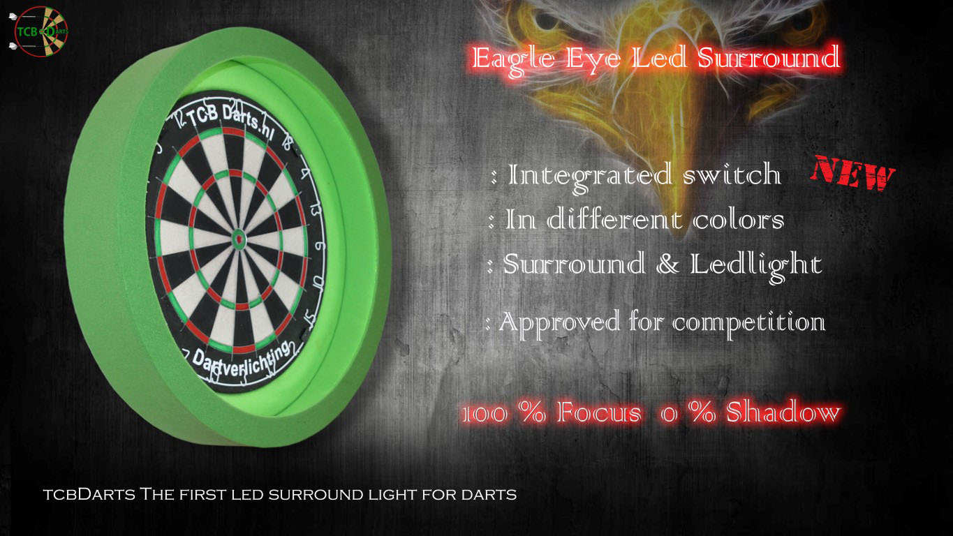 TCB LED-verlichting surround MvG Groen - deDartshop.nl TCB LED-verlichting surround MvG Groen - deDartshop.nl