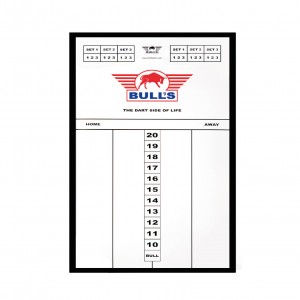 scorebord styreen bulls glas