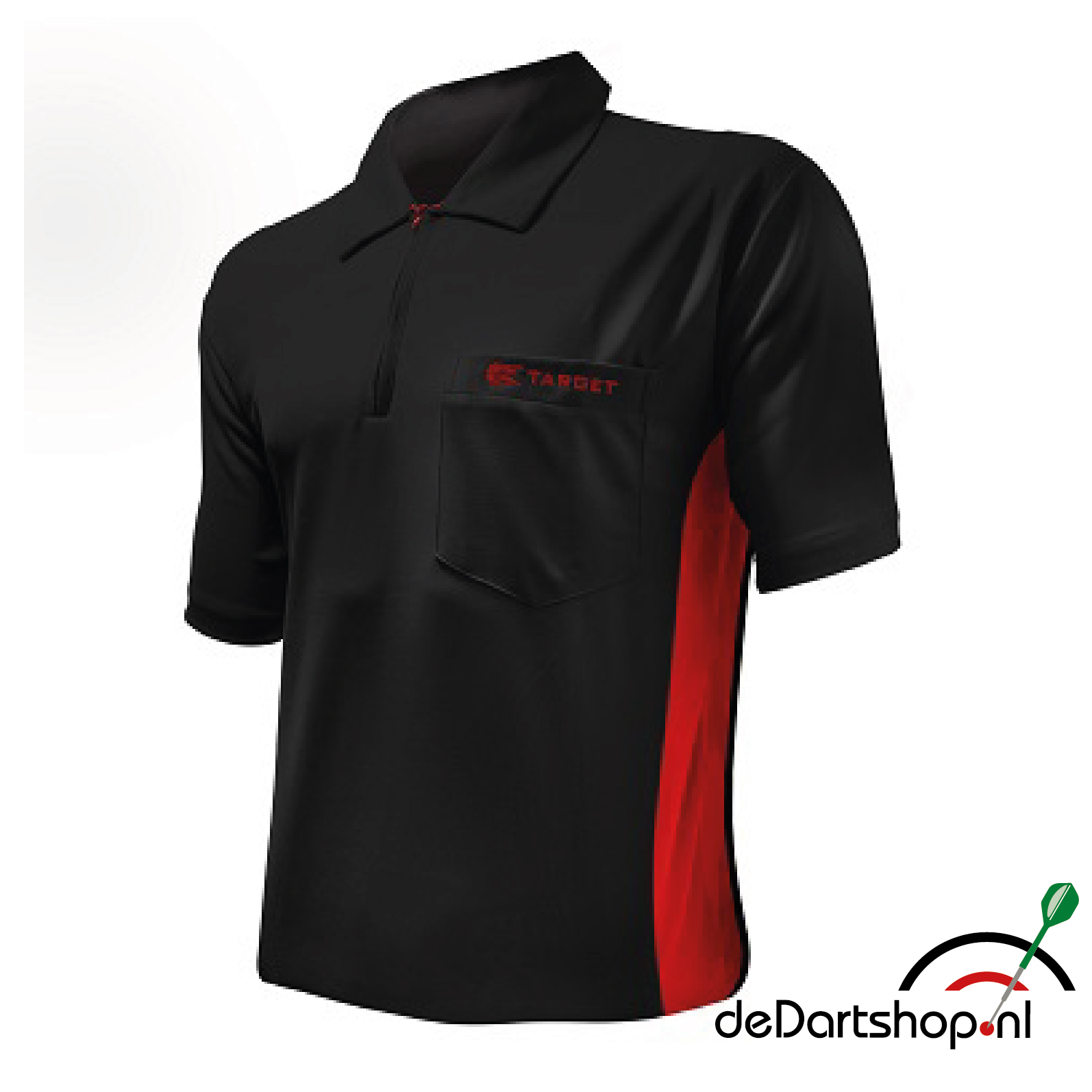 Target Cool Play Hybrid Black & Red Breathable Dart Shirt