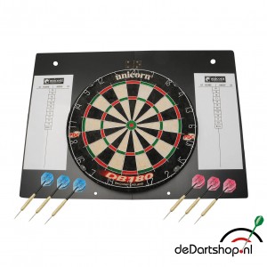 unicorn db 180 kabinet startersset darts darten dartpijlen