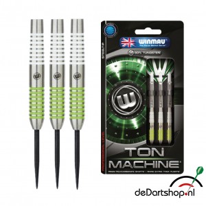 Winmau Ton Machine groen 90% tungsten dartpijlen