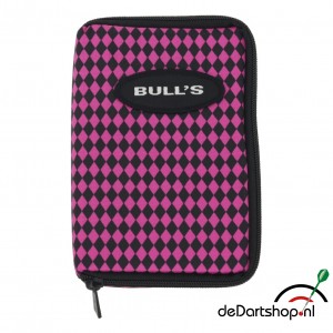 Bull's Etui Ruit Zwart-Roze