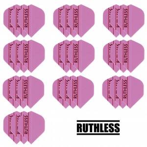 10 Sets Ruthless 100 micron flights - Fluor Roze