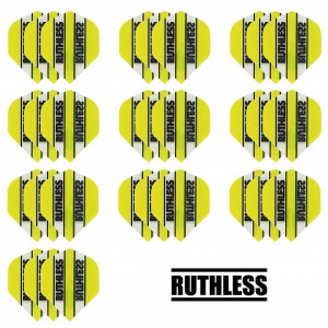 10 Sets Ruthless 100 micron flights - Geel