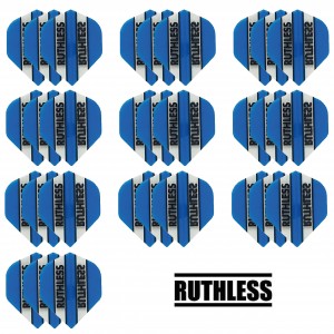 10 Sets Ruthless 100 micron flights - Aqua
