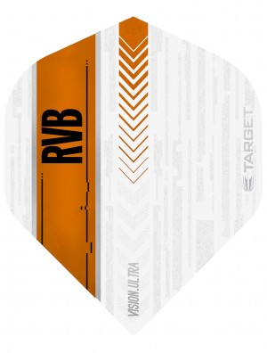 Raymond van Barneveld Ultra Vision White and Orange Dart Flights