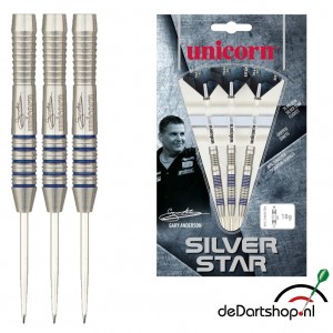 Gary Anderson Silverstar 80% Tungsten GA3 dartpijlen