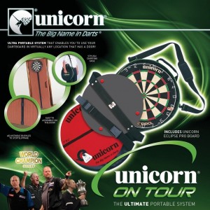 Unicorn On Tour plus Eclipse Pro dartbord